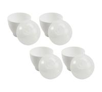 Operitacx de Escalfadores de Huevos para Preparar Huevos al Vapor para Microondas 4 Piezas Utensilios de Cocina de Pp Resistentes al Horno Desayuno