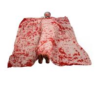 Operitacx Decoración de Halloween para Exteriores con Cadáver Espeluznante Activado por Sonido, Tejido Ligero y Diseño Realista para Casas Encantadas y Pasillos