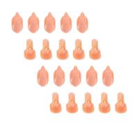 Operitacx Dedos de Práctica para Manicura 20 Piezas, Modelos de Dedo de Silicona Flexibles, Uñas, para Entrenamiento en Arte de Uñas Profesional y Formación en Salón