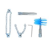 Operitacx Desatascador de Tuberías Cadena de Acero para Limpieza de Desagües Residenciales y Cocina, Resistente y Expansible bajo Fuerza Centrífuga, Tamaño 8x4.5cm