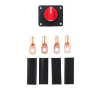 Operitacx Desconectador de Batería Rotatorio 300a Aislamiento Abs y Cobre, Fácil para Desconectar y Reconectar Energía, Diseñado para Camiones y Furgonetas, Uso Seguro en Vehículos