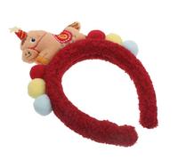 Operitacx Diadema de Peluche Temática de Granja para Fiesta de Fin de Año 2026, Accesorio Suave y Cómodo para Niñas y Mujeres, Cinta de Pelo Decorativa para Celebraciones,