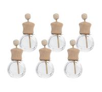 Operitacx Difusor de Perfume Pequeño para Automóviles, 6 Piezas de Vidrio de 10ml Clip, Reutilizable para Compañeros de Trabajo en Aire Acondicionado