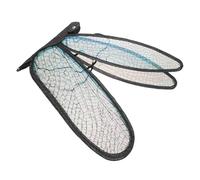 Operitacx Disfraz de Alas de Insecto Negras para Cosplay Adulto, Alas Ligeras y Suaves de Disfraz de Hada, Accesorio para Fiestas, Halloween y Espectáculos de Fantasía