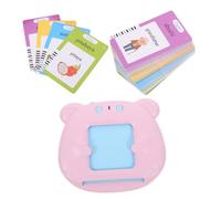 Operitacx Educativo Portátil de Tarjetas Parlantes para Niñas Juguete de Aprendizaje Cognitivo con Tarjetas Bilingües Español Inglés Dispositivo Duradero para Desarrollo Infantil