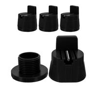 Operitacx Elevadores de Muebles Ajustables Abrazadera, Patas Antideslizantes Negras 6-8 Cm, 4 Piezas para Proteger Suelos, Reducir Ruido y Nivelar Mesas, Sillas y Sofás en Hogar y