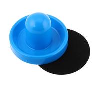 Operitacx Empujadores de Hockey de Aire de Plástico Accesorios de Juego para Mesas de Aire Diseño Ergonómico y Material Resistente Juego de Paddle Azul y Base de Negro para el Control y
