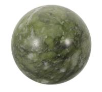 Operitacx Esfera de Jade Natural Verde Pulida de 5cm para Adivinación y Decoración Hogar, Escultura Armoniosa para Meditación y Abundancia