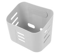 Operitacx Estante Baño sin Taladro Grande Gris Organizador Colgante Plástico Duradero Soporte Pared para Almacenamiento Aseo