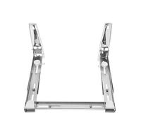 Operitacx Estante para Microondas de Pared de Acero Inoxidable 304, Soporte Ajustable y Plegable para Horno, Carga hasta 100 Lb, Kit Montaje para Cocina y Ahorro de Espacio