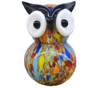 Operitacx Estatua Forma de Búho de Vidrio, Adorno Decorativo Simple | Base Plana y Estable, Diseño Delicado que Ahorra Espacio, para Garaje y Escritorio