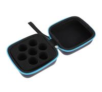Operitacx Estuche de Transporte para Aceites Esenciales Diseño Portátil y Estructura Protectora para Botellas de 5 Ml Color Azul Uso en Aromaterapia