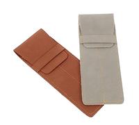Operitacx Estuche para Bolígrafos Vintage de Cuero PU, Doble Protección Portátil para Plumas Estilográficas, Diseño Elegante y Tamaño Compacto para Uso Diario Varios Estilos