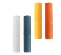 Operitacx Estuche para Cepillos de Dientes de Viaje Sellado y Material PP, 4 Piezas Portátiles para Viajar al Aire Libre y Prevenir Acumulación de Agua