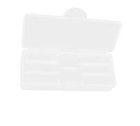 Operitacx Estuche para Herramientas de Manicura Doble Capa Desmontable, Caja de Almacenamiento de Plástico Mate en Tres Colores, Organizador Compacto para Pinceles y Suministros de Uñas,
