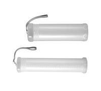 Operitacx Estuche para Lápices Telescópico Transparente 2 Piezas, Organizador Portátil Plástico, para Estudiantes, Uso Escolar, Almacenamiento Artístico, Uso Diario