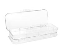 Operitacx Estuche Transparente para Lápices de Gran Capacidad Organizador Ligero de Abs Resistente Doble con Compartimentos Caja Multiusos para Material Escolar y Oficina