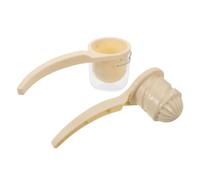 Operitacx Exprimidor manual con colador, exprimidor de cítricos para, limas y naranjas, separador de pulpa, extractor de zumo de limón giratorio de mano.