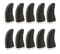 Operitacx Funda para Dedos De Juego Antisudor para Móvil, Cubierta Elástica De 18 Hilos De Fibra De, Talla Única Adaptable para Gamers, Color Borde, Paquete De 10 Unidades