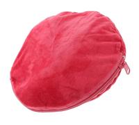 Operitacx Funda Térmica Grande para Bolsa de Agua Caliente de Franela Suave, Cubierta Protectora Acolchada en Color Vino Tinto, Accesorio Aislante para Terapia de Calor en Invierno