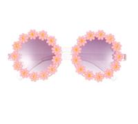 Operitacx Gafas de Sol Diseño de Girasol Rosa, Ligeras Material Pc, Ideales para Disfraces y Complementos de Vestidos de Fiesta