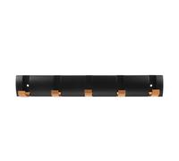 Operitacx Ganchos de Montaje en Pared Invisibles de Aluminio con 5 Ganchos Plegables para Colgar Ropa y Utensilios de Cocina en Puerta, Uso Multiescena y Fácil Reubicación
