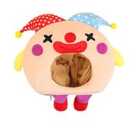 Operitacx Gorro de payaso con manos y pies - Gorro de payaso de peluche suave en 3D para Halloween, cosplay, obras de teatro escolares, accesorios para fotos, dibujos animados y colorido.