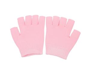Operitacx Guantes Hidratantes para Cuidado de Manos Femeninas Gel, Tejido de Punto y Recubrimiento de Goma, Ideales para Spa y Protección de Epidermis Seca