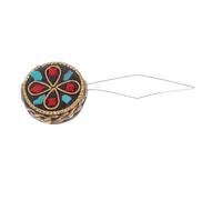 Operitacx Herramienta de Enhebrado para Bordado con Diseño Vintage de Perlas Redondas Fácil y Rápida para Manualidades y Joyas DIY Accesorio para Máquina de Bordar y Proyectos