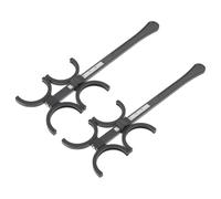 Operitacx Herramienta de Optometría Práctica de Plástico 2piezas para Gafas Aleta Ajustable y Uso Simple en Pruebas Visuales