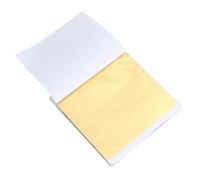 Operitacx Hojas de Aluminio Imitación de Pan de Oro 50 Pcs 8X8.5Cm para Manualidades Decorativas Arte Cerámica Restauración de Muebles