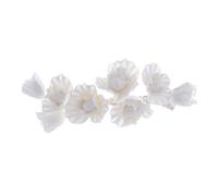 Operitacx Horquillas para Pelo de Novia en Tonos Claros Hechas a Mano de Arcilla Polimérica Flores Suaves y Pétalos Delicados, Accesorios para Dama de Honor y Fiesta, Enredadera Floral