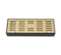 Operitacx Humidificador Humidor Rectangular Portátil de Escritorio para Cigarros, Regulador de Humedad Preciso, Contenedor Dorado para Conservación en Viaje, Hogar y Oficina