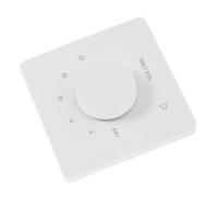 Operitacx Interruptor De Control De Volumen Empotrado De 5 Niveles Ajustable para Altavoces y Amplificadores, Panel Perilla Blanca De Pared, Selector De Audio para Uso Doméstico
