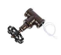 Operitacx Interruptor Vintage de Válvula de Parada de Estilo Steampunk con Cable para Lámpara Retro Fácil Instalación para Iluminación de Tuberías
