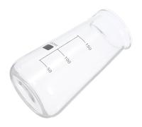 Operitacx Jarra de Leche para Espresso de Vidrio con Capacidad Pequeña, Diseño Elegante y Multifuncional para Estación de Café y Cocina, Fácil de Limpiar
