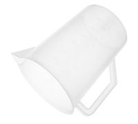 Operitacx Jarra Medidora de Aceite de Plástico Blanco de 3000ml Resistencia al Desgaste y Diseño Ligero para Medición Precisa en Cocina y Taller