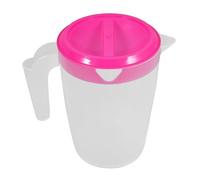 Operitacx Jarra Reutilizable de 1l para Jugo y Leche Tapa a Prueba de Derrames, Fabricada en Abs, Adecuado para Uso en Casa y Fiestas Piscina