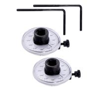 Operitacx Juego de 2 Llaves Dinamométricas con Medidor de Ángulo de Torsión Ajustable 360° para Reparación de Automóviles, Herramienta Ligera de Medición de Torque Precisa y Portátil, 156g,