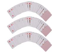 Operitacx Juego De 3 Juego de Cartas en Miniatura Portátil de Papel, Set Multi-baraja Que Ahorra Espacio para Fiestas y Actividades al Aire Libre, Obsequio Novedoso para Adultos