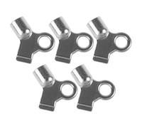 Operitacx Juego de 5 Llaves de Purga para Radiador Orificio Cuadrado de 5mm, Diseño Práctico en Aleación de Zinc para Calefacción y Reparación