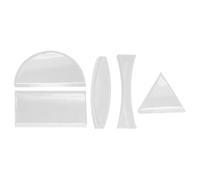 Operitacx Juego de Lentes Ópticas de Vidrio 5 Piezas para Enseñanza de Física Incluye Lente Cóncava Rectangular y Triangular Herramienta Educativa para Experimentos Científicos