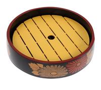 Operitacx Juego de Platos Redondos para Guardar Sushi y Mariscos Estilo Japonés, Material Pp y Abs, Fácil de Mantener y Secar, Adecuado para Decoración de Mesa de Cena