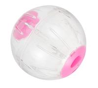 Operitacx Juguete de Ejercicio para Hámster Pelota de Juguete Rosa 18, 5 | Plástico Transparente, para Hámster y Erizo Pequeño, Diversión Interactiva, Entretenimiento y Uso Diario