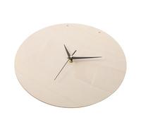 Operitacx Kit de 2 Piezas para Reloj de Pared DIY, Esfera Redonda de Madera Natural sin Acabado 30 Cm, Mecanismo Compatible y Manecillas de Colores Aleatorios, Adorno Color Color Aleatorio