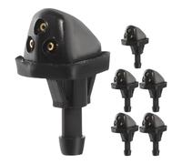 Operitacx Kit de 6 Boquillas Lavaparabrisas de Automóviles Negro, Alta Durabilidad y Fácil Instalación, Compatible Parabrisas Delantero para Limpieza