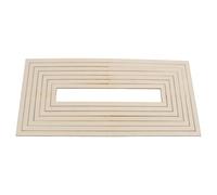 Operitacx Kit de Herramientas de Cerámica de Madera Riel de Corte Uniforme para Modelado Geométrico, Molde Rectangular para Alfarería en Estudio y Rincones de Cerámica