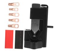 Operitacx Kit de Herramientas de Prensado de Cables para Batería Crimpadora Manual con Tubos Termocontraíbles Pre Portátil y Resistente para Proyectos y Automotrices