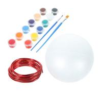 Operitacx Kit de Manualidades Globo Terráqueo de Espuma para Pintar, Material para Proyectos Escolares y Coordinación Mano-ojo, 1 Set DIY