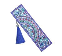 Operitacx Kit Diy Marcapáginas de Diamantes con Borla Manualidades con Cuentas Brillantes y Pintura Floral Proyecto Artesanal para Edades
